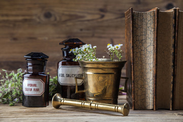 The ancient natural medicine, herbs and medicines