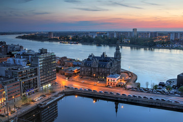 Aerial of Antwerp, Belgium