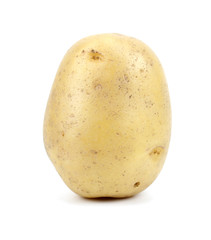 potato isolated on white background close up