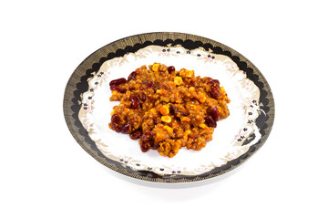 Chili Con Carne auf Teller