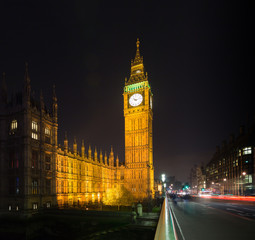 Fototapeta na wymiar big ben at night london uk