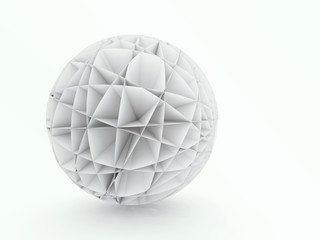 Abstract sphere 3D architectural design