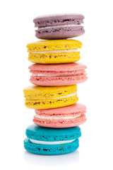 Colorful macaron cookies