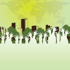 Abstract Eco Concept Background Vector