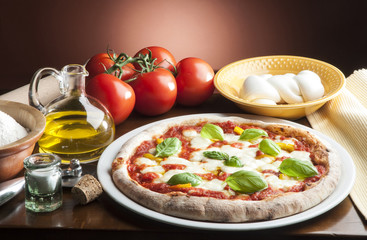 Pizza on the table