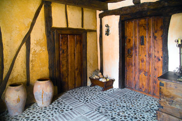 old portal entrance to a house