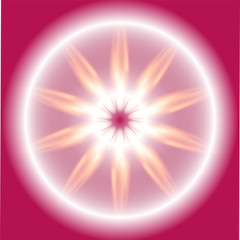 Ray circle Burst on pink Background