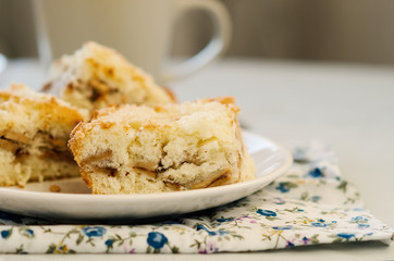 Apple pie on the plate