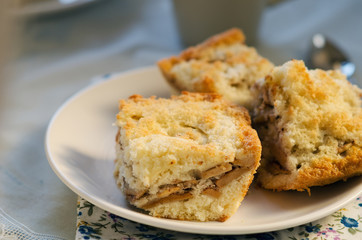 Apple pie on the plate