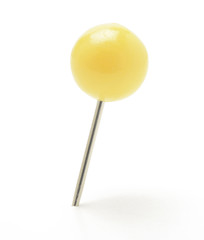 Pin con cabeza en forma de bola, amarillo
