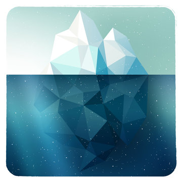 Iceberg picture in frame