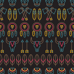 Tribal seamless pattern