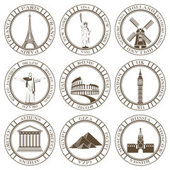 Stickers of Travel