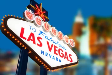 Foto op Plexiglas Welcome to Las Vegas Sign © somchaij