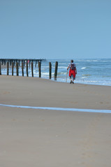 randonnée sur la plage