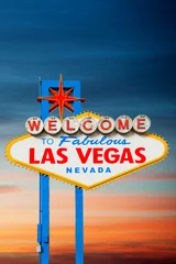 Foto auf Acrylglas Willkommen im Las Vegas-Zeichen © somchaij