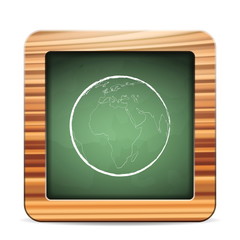 blackboard world globe