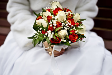 Невеста с букетом