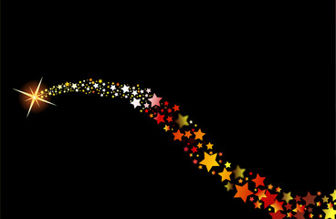 blazing comet shooting star vector illustration © vician_petar