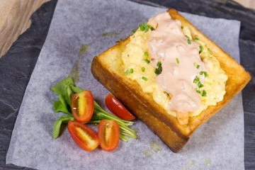 mayonnaise honey toast sliced bread