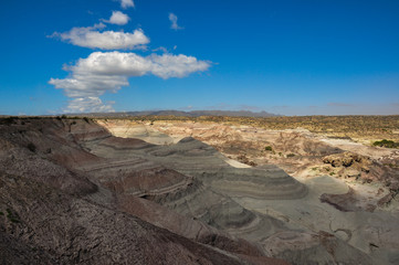 Ischigualasto rock formations in Valle de la Luna, Argentina