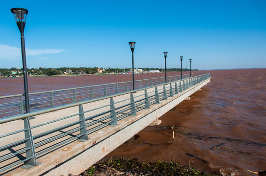 Posadas Boardwalk In Misiones, North Of Argentina