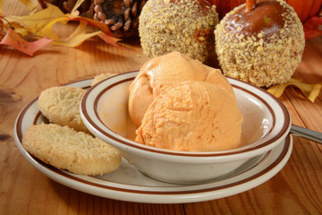 Pumpkin ice cream