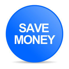 save money internet blue icon