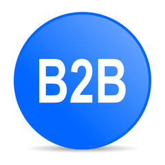 b2b internet blue icon