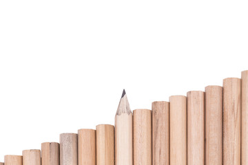 concept abstract background from pencils with space for text or