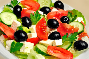 Fototapeta na wymiar Vegetable salad