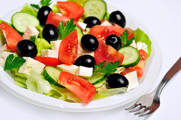 Fototapeta na wymiar Vegetable salad