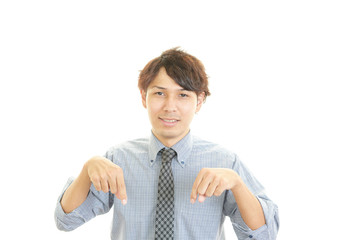 笑顔のビジネスマン