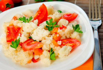 Risotto with vegetable