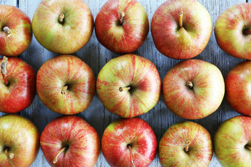 Juicy apples, close-up