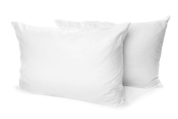 Fototapeta na wymiar White pillows isolated on white