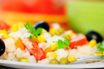 Risotto with vegetable