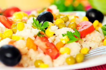 Risotto with vegetable