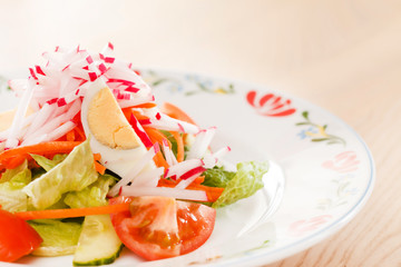 salad with vegetables