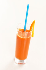 Fresh carrot juice