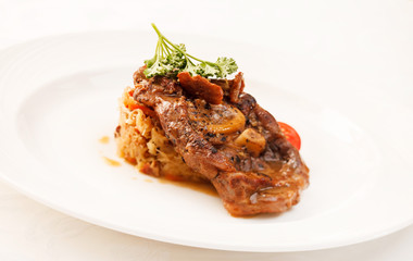 meat with cabbage