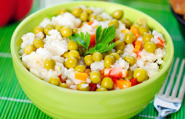Bowl with risotto