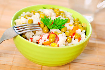Risotto with vegetable