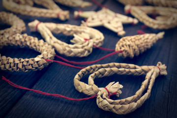 straw ornaments