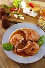 Preparing lamb chops