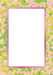 Floral frame, sample for your text