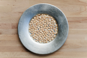 Toasted pumpkin seeds.
