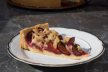 plum cake piece