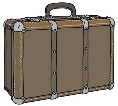 Old big suitcase