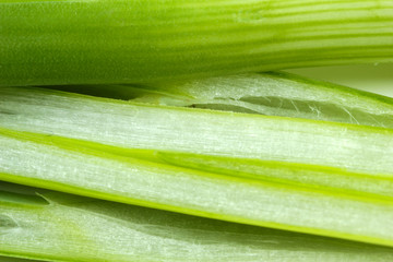 Obraz premium Close up of green onion (macro)